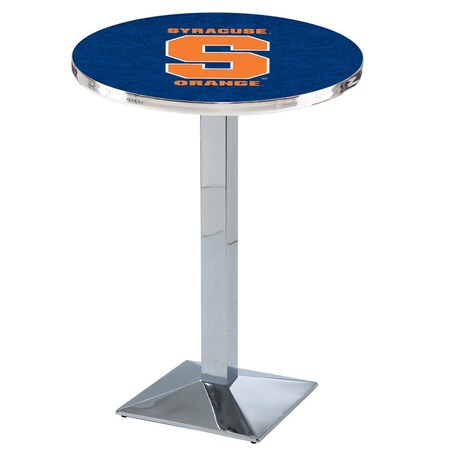Holland Bar Stool Co 36" Chrome Syracuse Pub Table L217C3628Syrcse